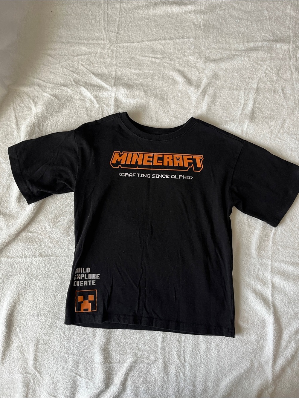 Minecraft Black Tshirt